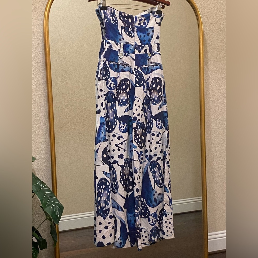 FARM Rio Mantas Strapless Maxi Jumpsuit Size S - Picture 6 of 12